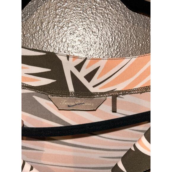 Tommy Bahama Resort Vacation Comfort V-neck Tropical Palm 3/4 Sleeves Dress - Picture 6 of 7